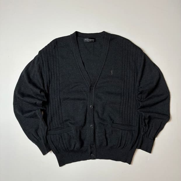 입생로랑 YSL 00's 퓨어울 업버튼 니트 가디건 PN8397