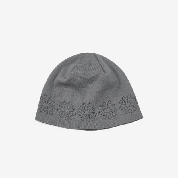 Linking Flower Jacquard Beanie