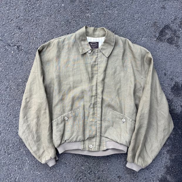 일본 스탠버리 린넨 집업 자켓