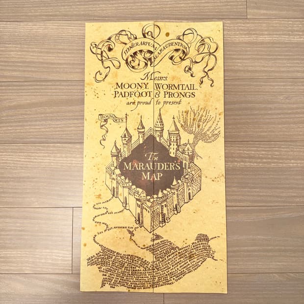 유니버셜 스튜디오 해리포터 마루더즈 맵 호그와트 지도