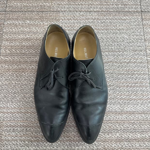 헬무트랭 레이스업 레더 구두 로퍼