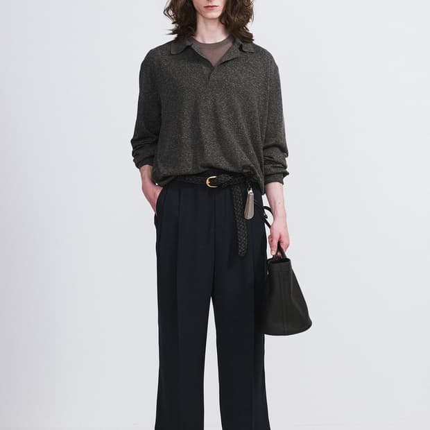 렉토 26SS 더블 플리츠 투턱 수트 팬츠 블랙