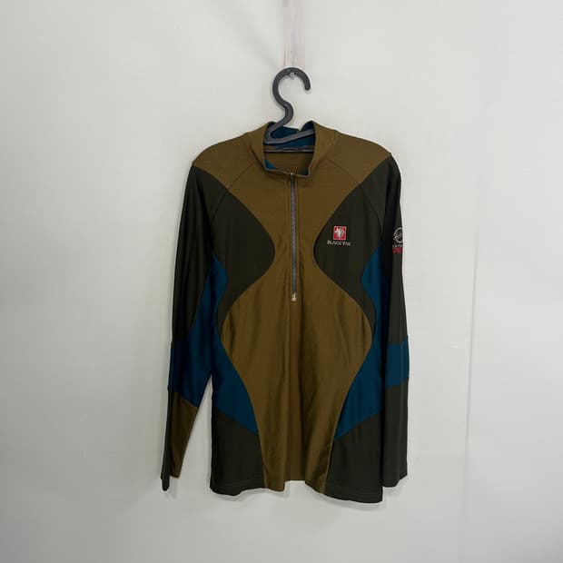 블랙야크 남성 반집업 티셔츠 100