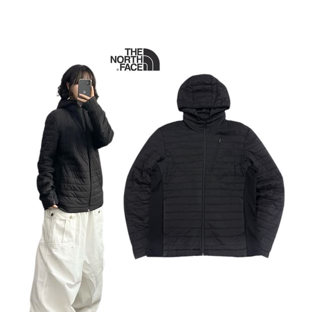 노스페이스 고프코어 애벌레 경량패딩 블랙