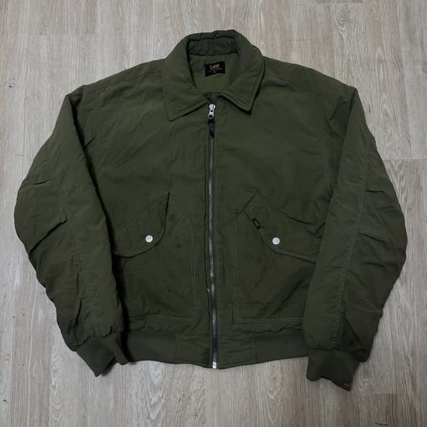 Lee 리 남성 봄버 MA1 카라 항공점퍼 M/95 
