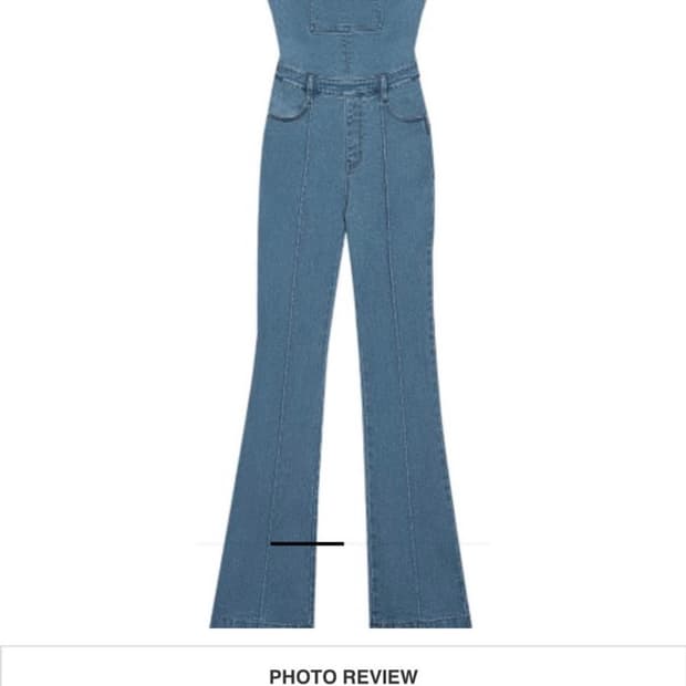 인스턴트펑크 데님 멜빵 부츠컷바지