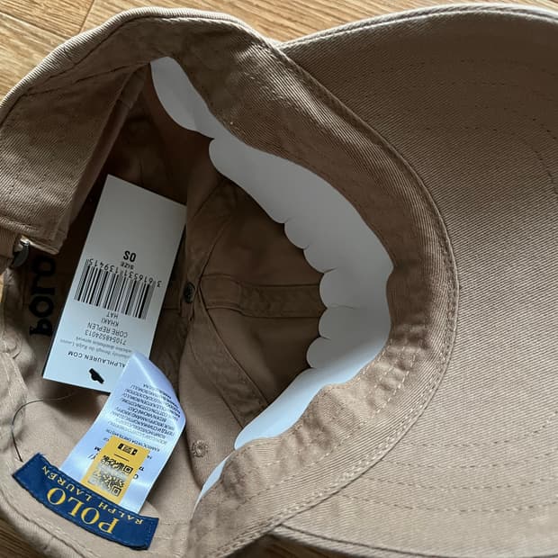 폴로 베이지 모자