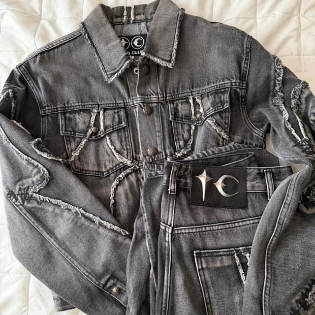 떠그클럽 트라이벌 데님셋업