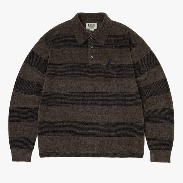 thisisneverthat GD Lightning 벨벳 니트 브라운 L