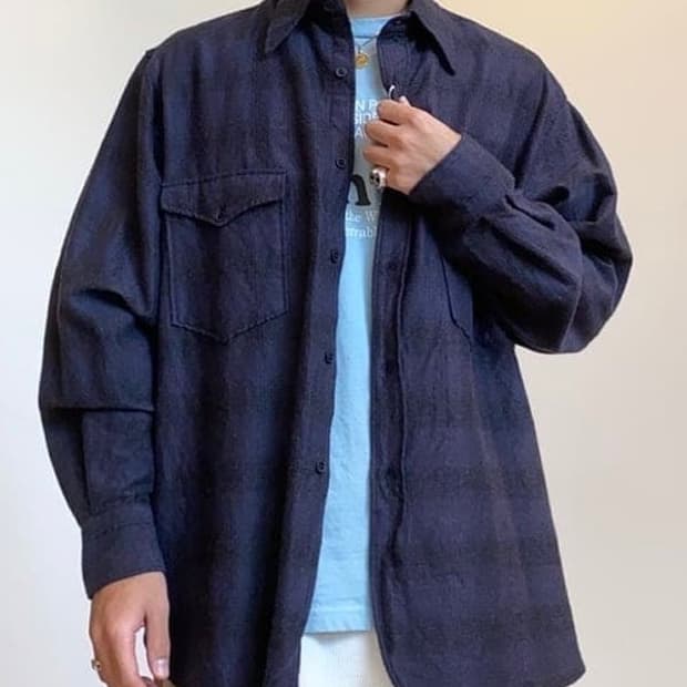 COMOLI 코모리 울 실크 워크 셔츠 3