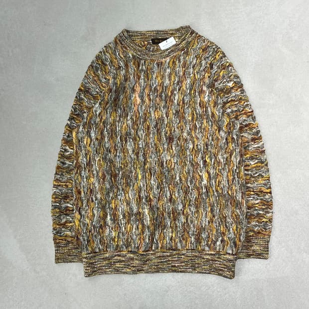 에스닉 케이블 패턴 니트 s08884