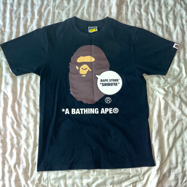 베이프 바이 베이싱 에이프 티셔츠 블랙