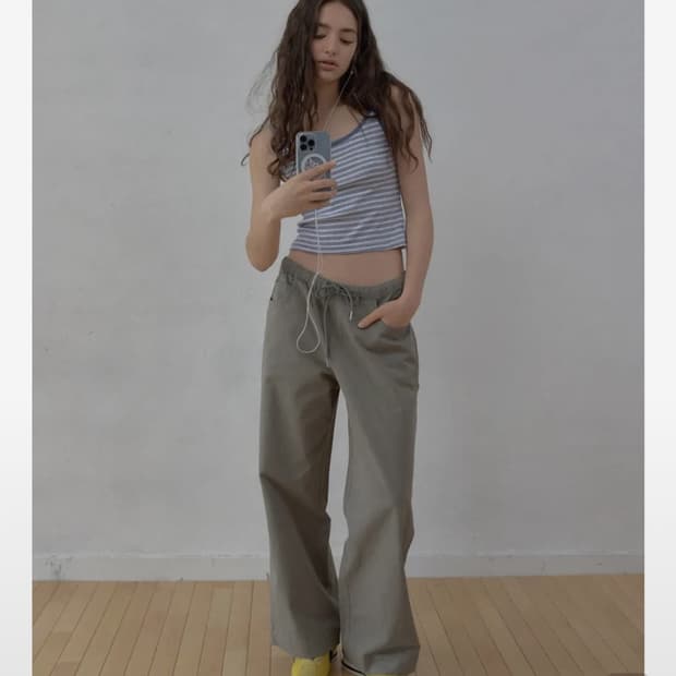 헤더먼트 코튼 팬츠 택달린 새상품