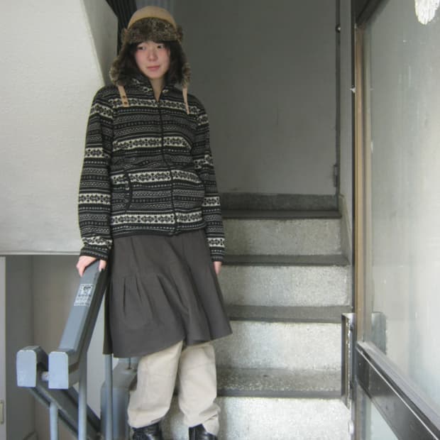 버섯 도자기 단추 스커트