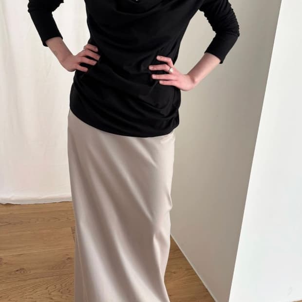 브리즈 아카이브 Straight Long Skirt  lavender