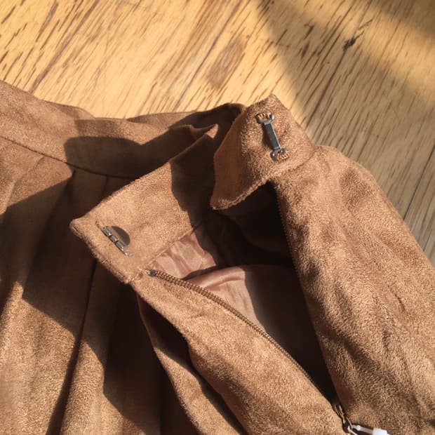 [ELLE] vintage mood swade skirt