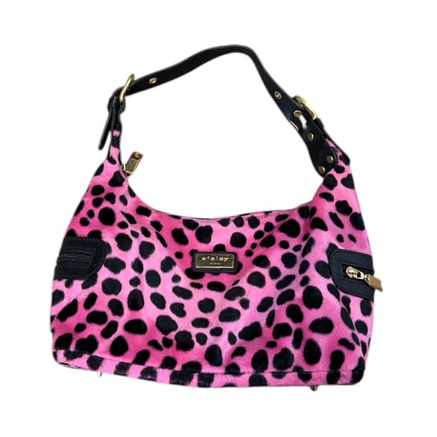 씻을리 핑크 치타 숄더백