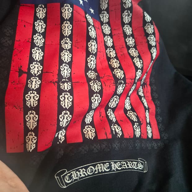 크롬하츠 성조기 후드집업 XXL 헤비웨이트