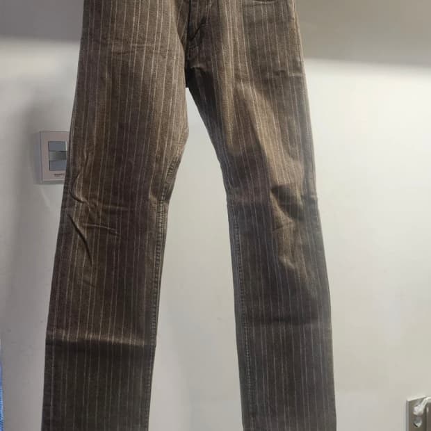 BEAMS 빔즈 남성 스트라이프 브라운진 31 사이즈