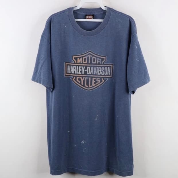빈티지 할리데이비슨 빅로고 티셔츠