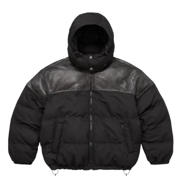 슈프림 요크 레더 패딩