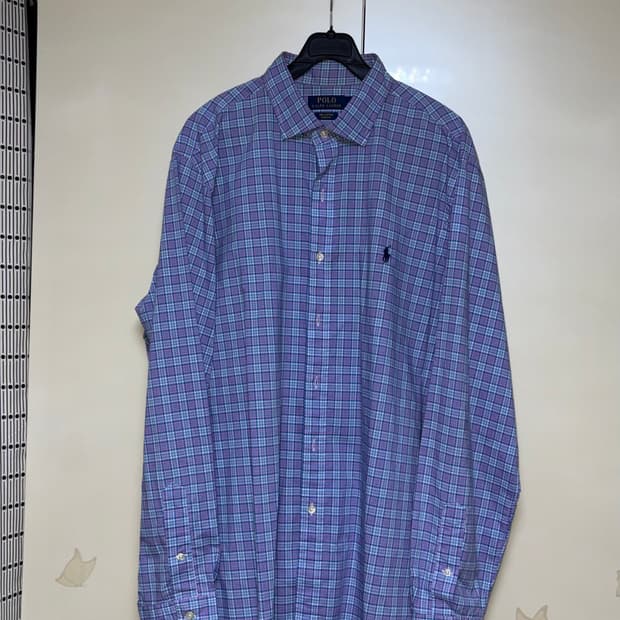 폴로 체크 셔츠 (XL 사이즈)