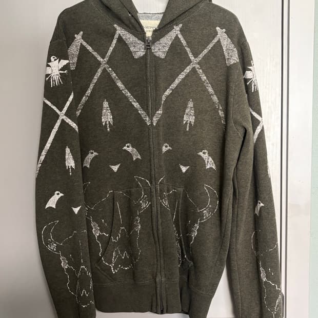 데님앤서플라이 랄프로렌 나바호 그래픽 후드 집업