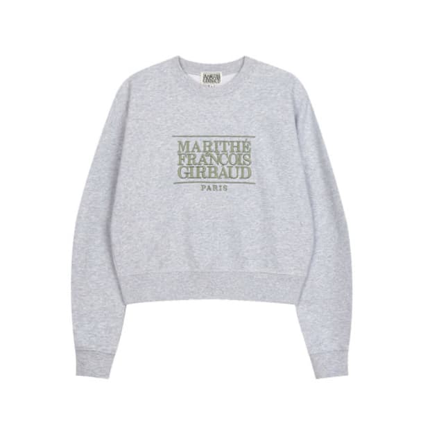 마리떼프랑소와저버 크롭스웻셔츠 그레이M