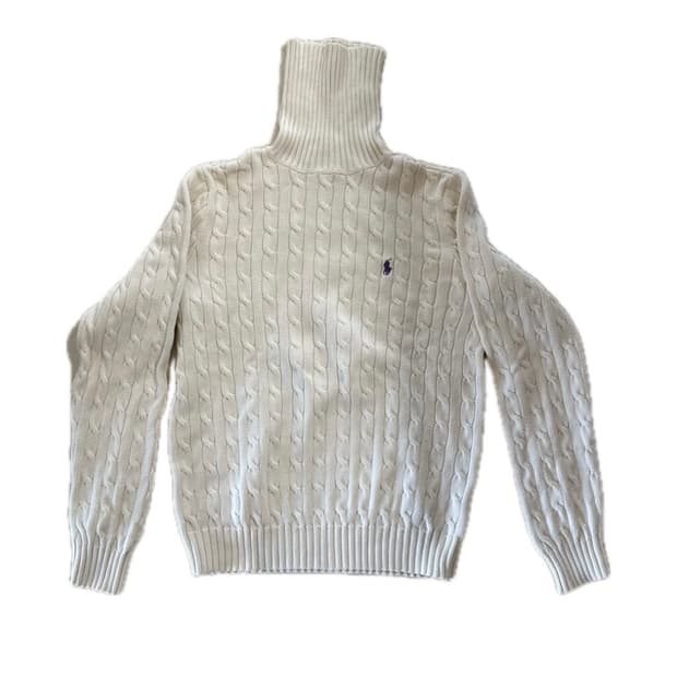폴로 아이보리 목폴라 니트((급처로할인