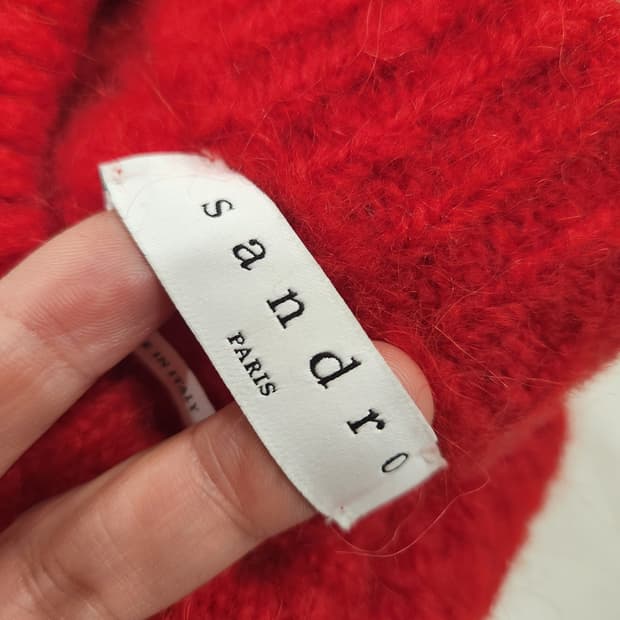 산드로 Sandro 모헤어니트스웨터 레드