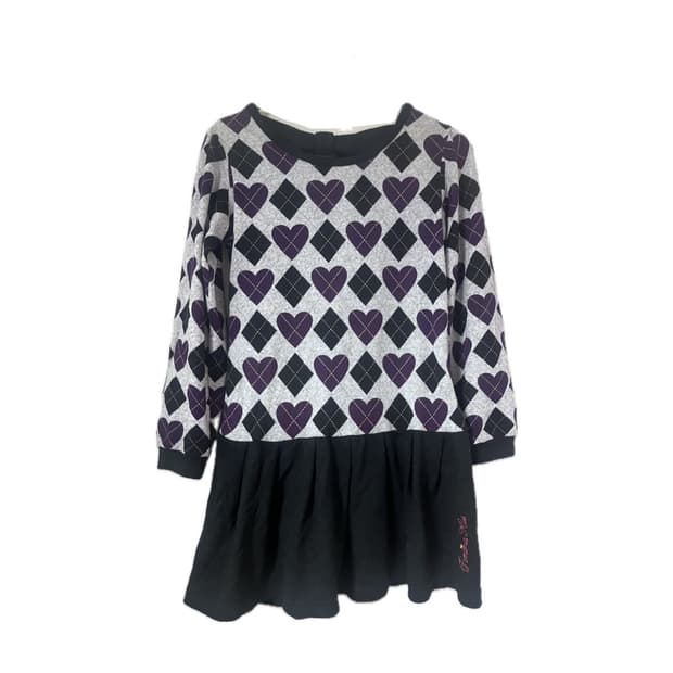 블랙 퍼플 고스로리 리본 원피스 하트 아가일 공겜 슈가룬 쇼콜라 갸루