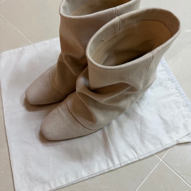 쓰리투에이티 린넨 윙클 부츠