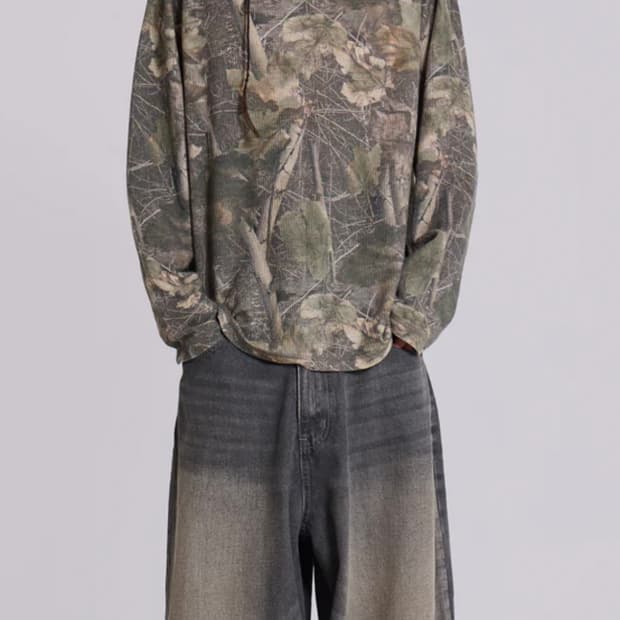 제이디드 런던 카모 롱슬리브