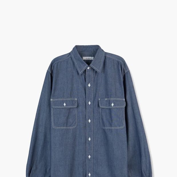 [L]나나미카 레귤러 칼라 윈드셔츠 인디고 판매합니다.