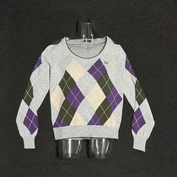 [M] Fred perry 프레드페리 캐시미어 블렌드 U넥 니트