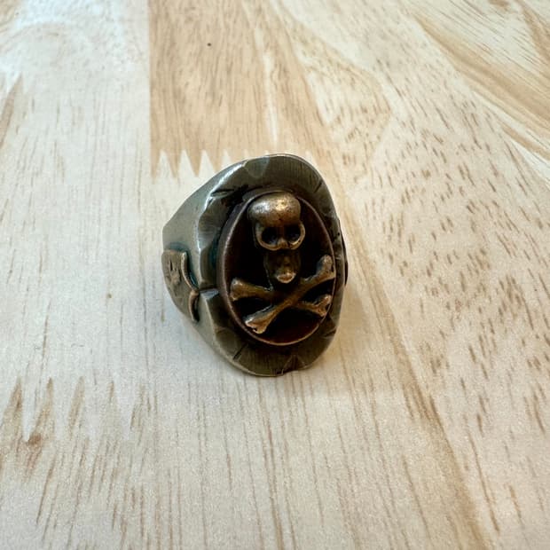 빈티지 멕시칸 바이커링(은, 브라스) 20호