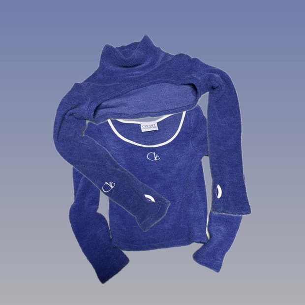 코캔클 CCL 부클 플러피 롱슬리브 티셔츠 + 목폴라 워머