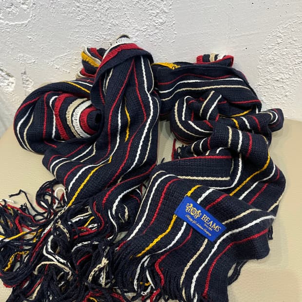 BEAMS 빔즈 니팅 머플러