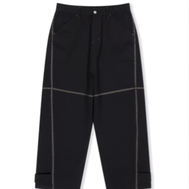 예스아이씨 바지 Paneled Chino Pants Black