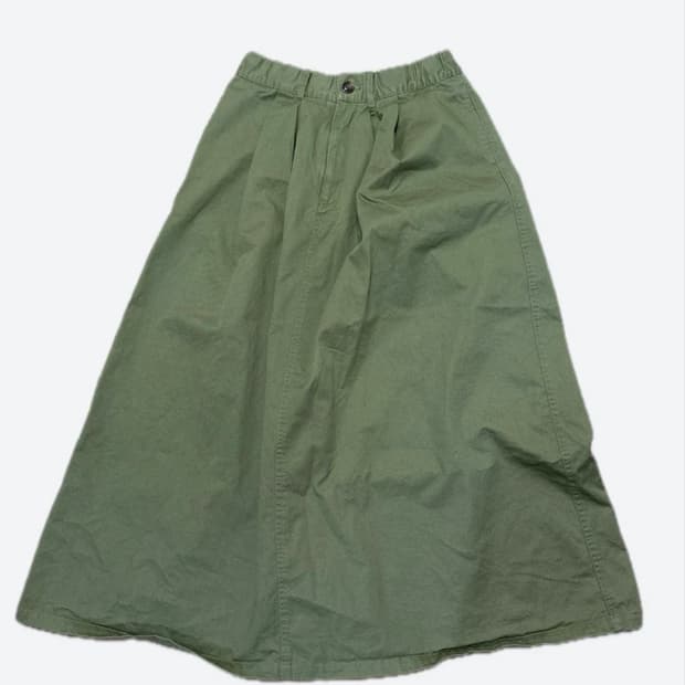카키 롱치마 