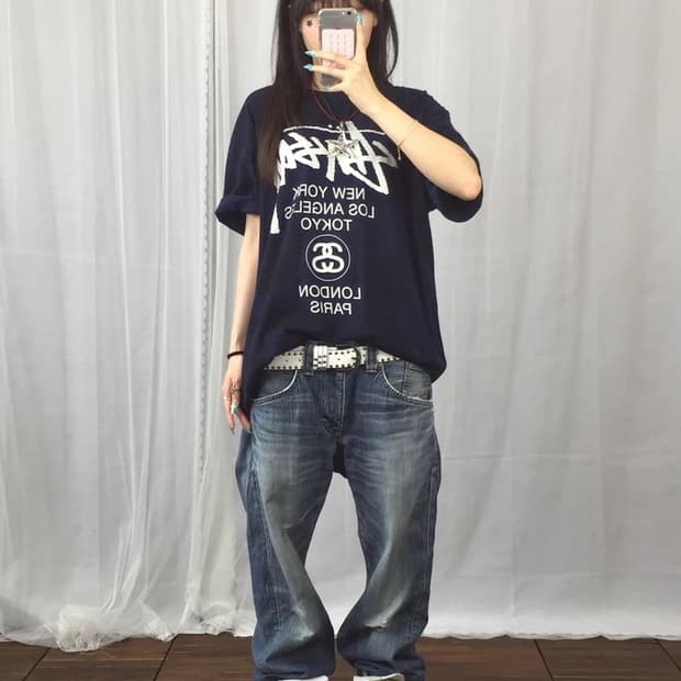 Stussy World Tour Navy Tee