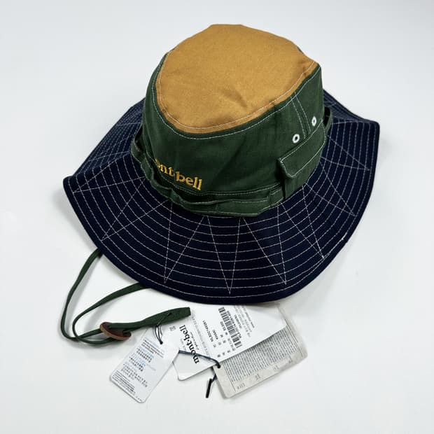 몽벨 마운틴 자수 벙거지 버킷햇 모자