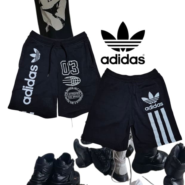 ADIDAS y2k lettering wide pants