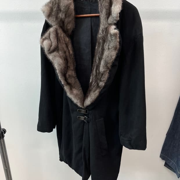 여) 샤넬 캐시미어 퍼코트