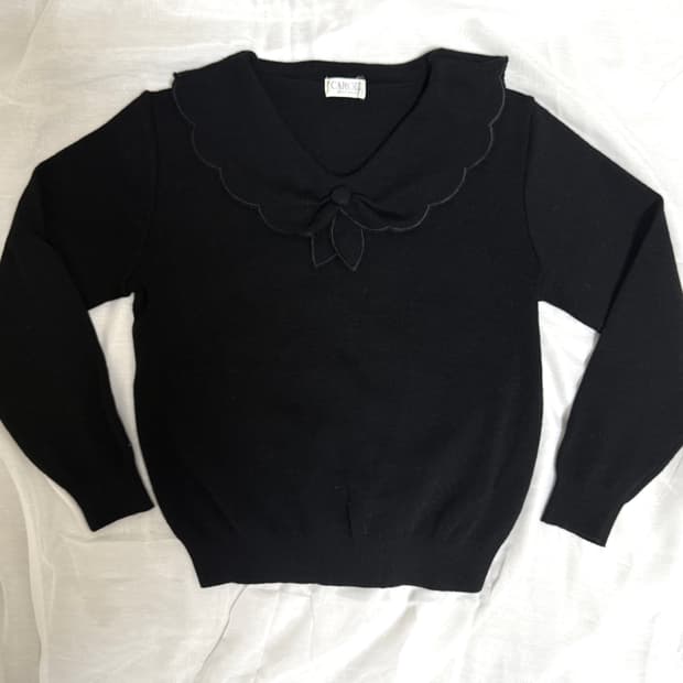 빈티지 카라 니트