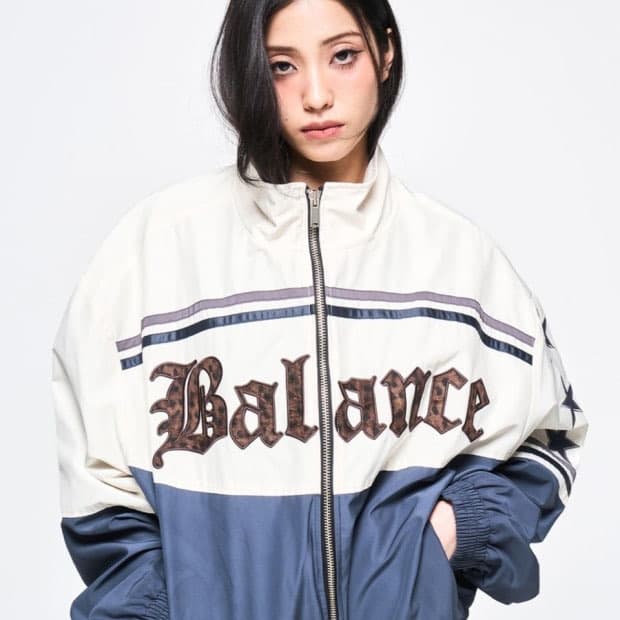 LEEY YEEL 아이보리 봄버 자켓 바람막이 M