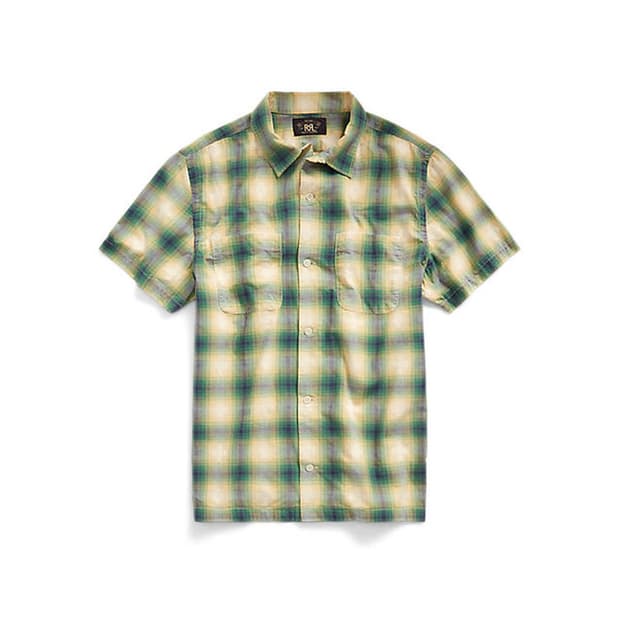 RRL 더블을엘 체크 워크 셔츠 L