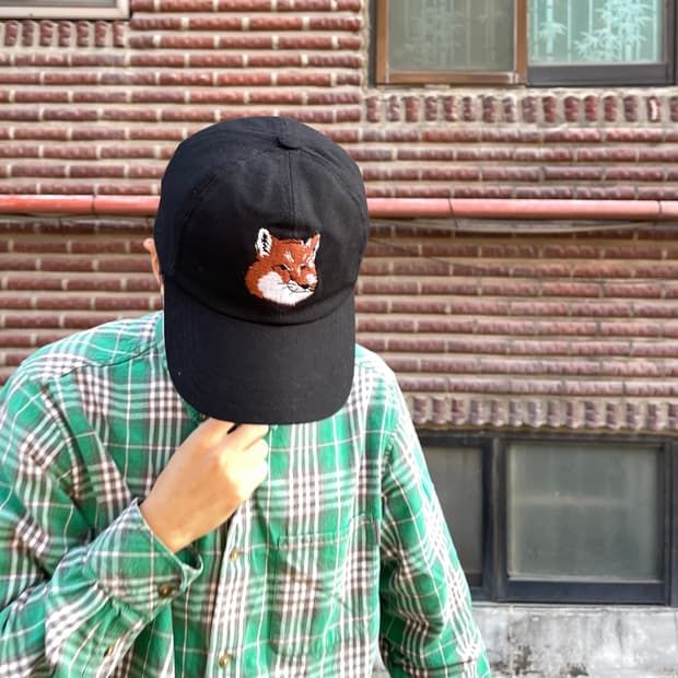 메종키츠네 빅 폭스헤드 캡