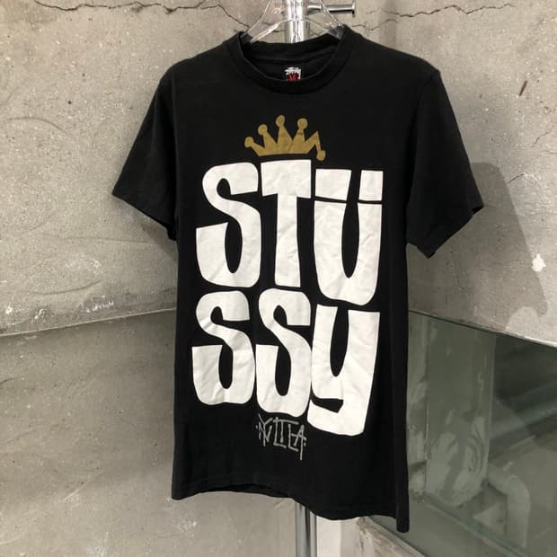 00s 스투시 크라운 티셔츠