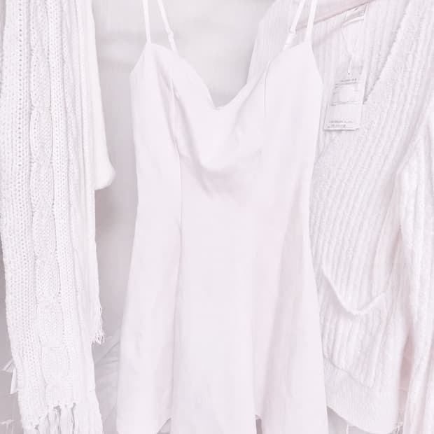 자라 핑크 미디 원피스 베이비핑크 연핑크